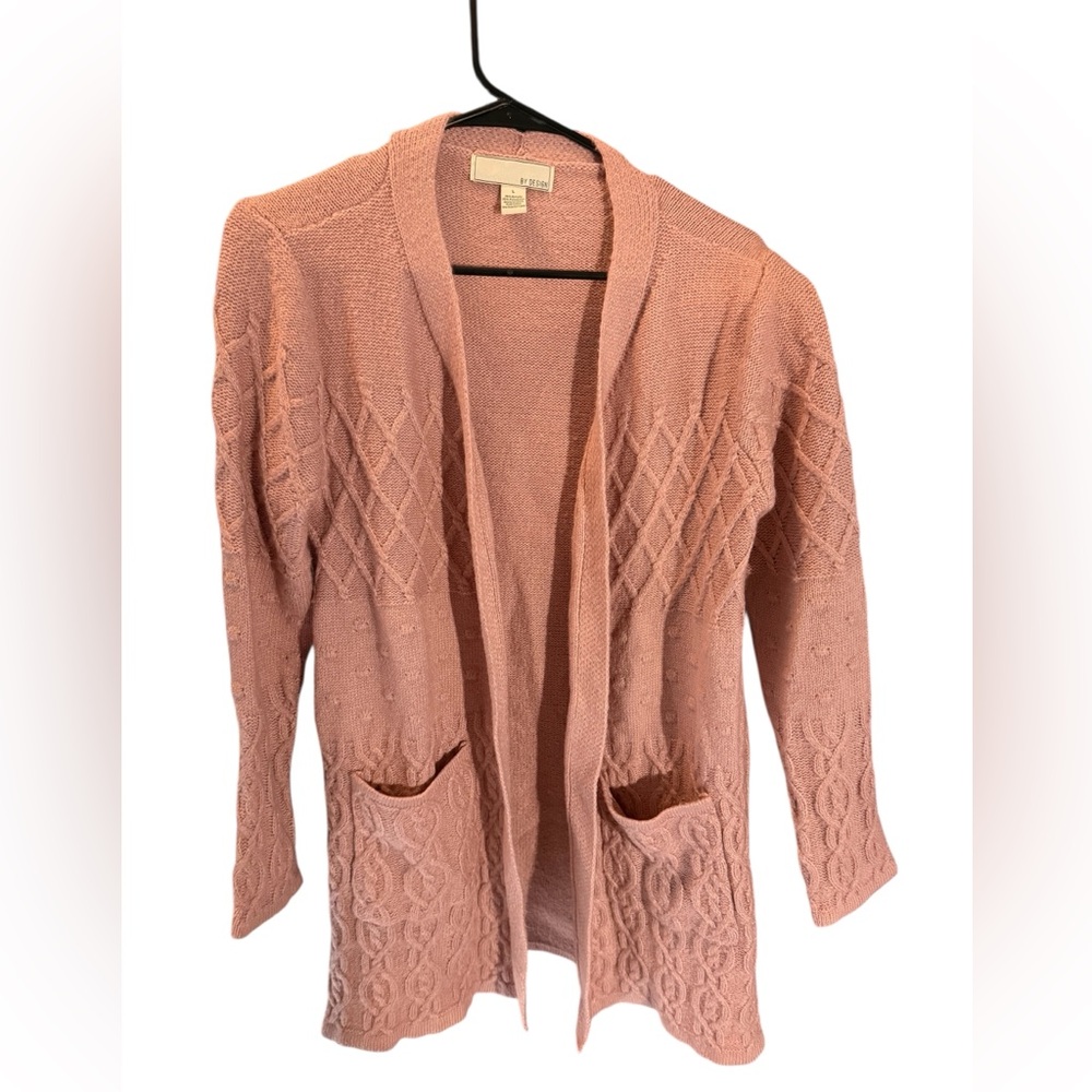 Chic Blush Knit Cardigan